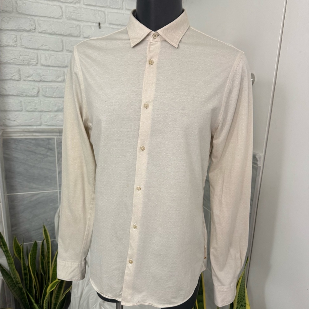 Men's 100% cotton Scotch and Soda cream colour Shirt in like new conditions